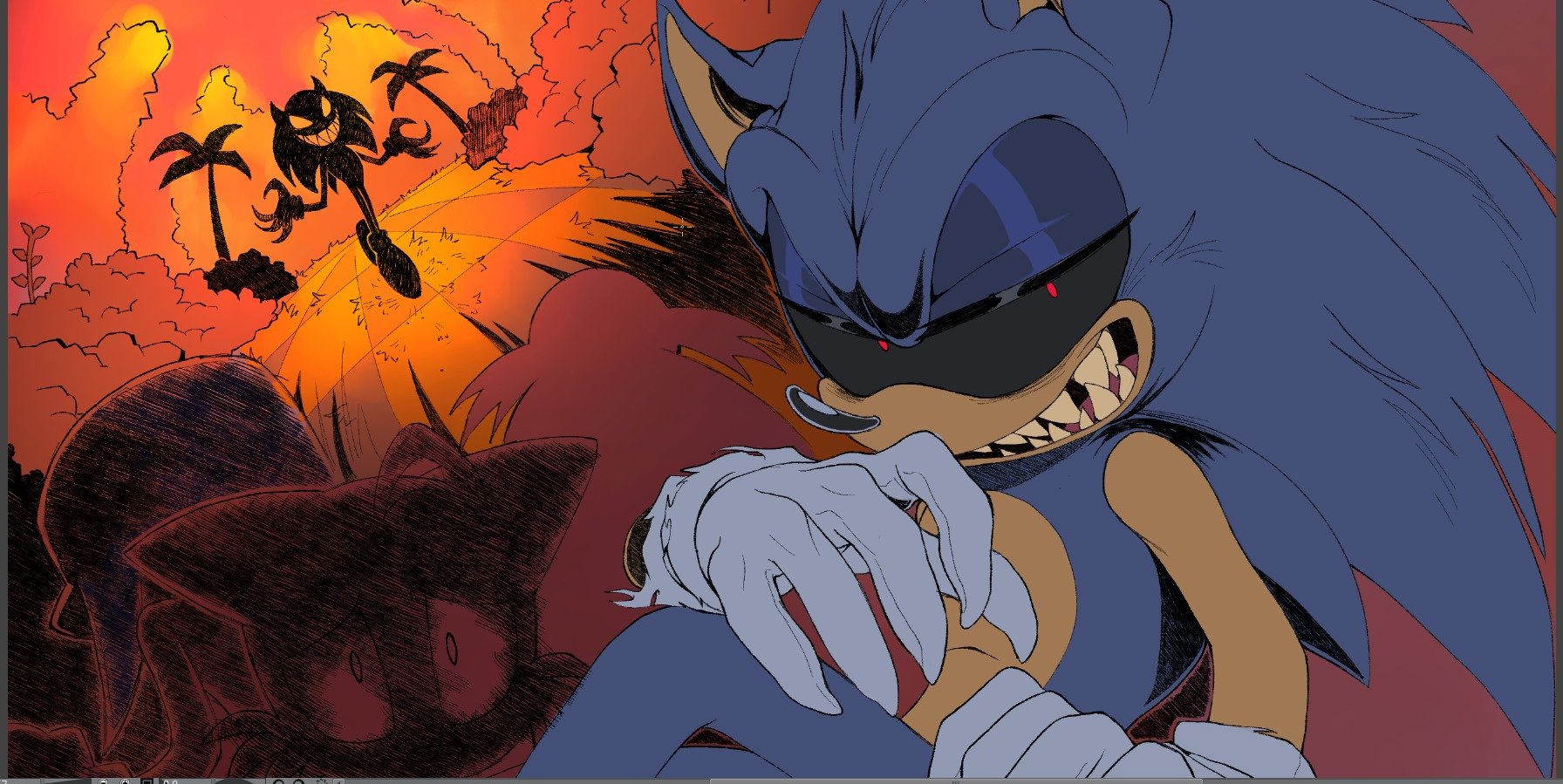 sonic eyx and metal sonic exe by koheisupra on DeviantArt