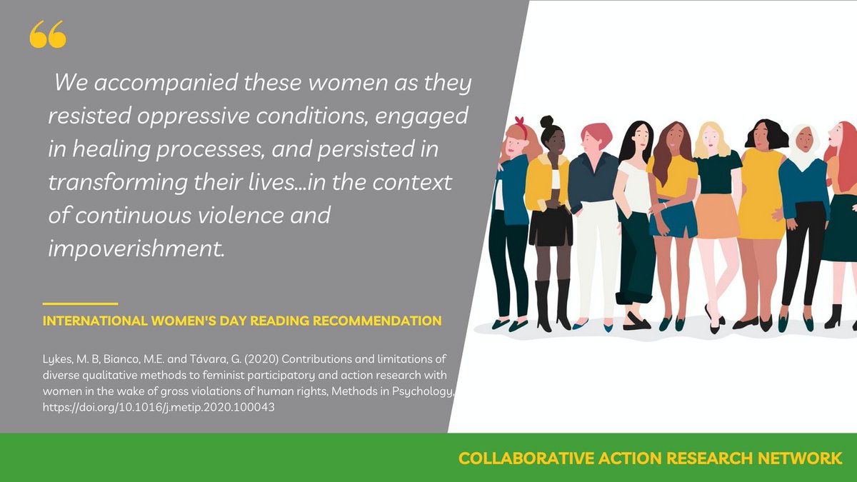 To mark #InternationalWomensDay we recommend this article in which three feminist activist scholars engage in participatory research with Indigenous women in Guatemala and Peru and Latina migrants in the United States.

bit.ly/3v7NUsk

What are you reading this IWD?