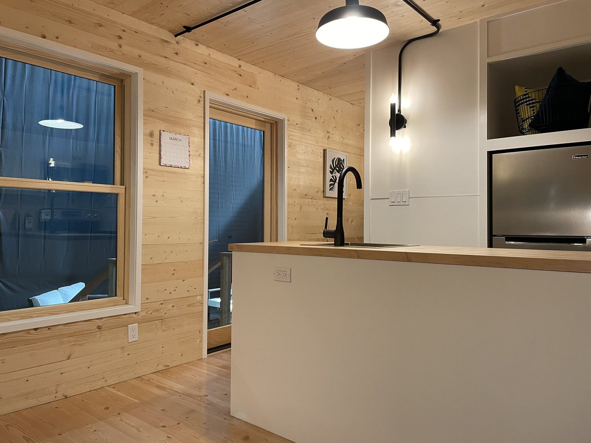 The best part of building an ADU company is being able to use the show unit as an office.