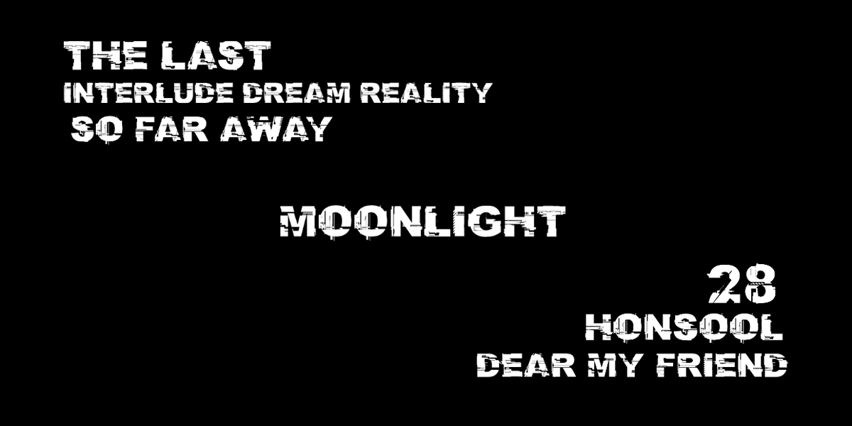 Moonlight feels like a connection to the end of the Agust D mixtape, where he's struggling to find a dream, but now he has a dream he doesn't want to give up, he doesn't want to be an adult. The theme of adulthood will flow through most of D-2. + #DvsD2