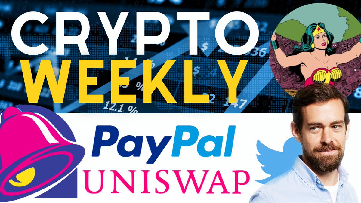 WildWebPod's tweet image. Monday edition of #Layer1Live💯

Hangout and discuss the latest in crypto/blockchain:

- $UNI enters Top 10🦄 
- Paypal acquires #Curv💰
- NFT news @tacobell @Jose_Delbo @BurntBanksy🎁
- @jack selling Tweets🔹

⬇️ LIVE EPISODE ⬇️
youtu.be/1hEpBeLnLHM