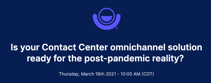 Is your #contactcenter #omnichannel solution ready for the post-pandemic reality?  Join Valur Svansson<a href="/tag/contactcenter"class="tags">#contactcenter</a><a href="/tag/omnichannel"class="tags">#omnichannel</a><a href="/tag/cloud"class="tags"><span>#cloud</span></a><a href="/tag/webinar"class="tags"><span>#webinar</span></a><a href="/tag/cx"class="tags"><span>#cx</span></a><a href="/tag/cctr"class="tags"><span>#cctr</span></a>