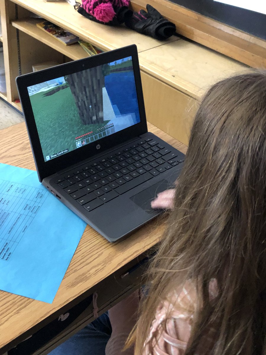 teach_msK's tweet photo. Ooohhh it was an exciting day In Grade 3/4. We are starting to learn the basics of @PlayCraftLearn Minecraft education edition so we can use it for part of our math unit!! #kauffeetime #coding #codebreaker #risktaker @codebreakeredu https://t.co/QtGpMY3mmR