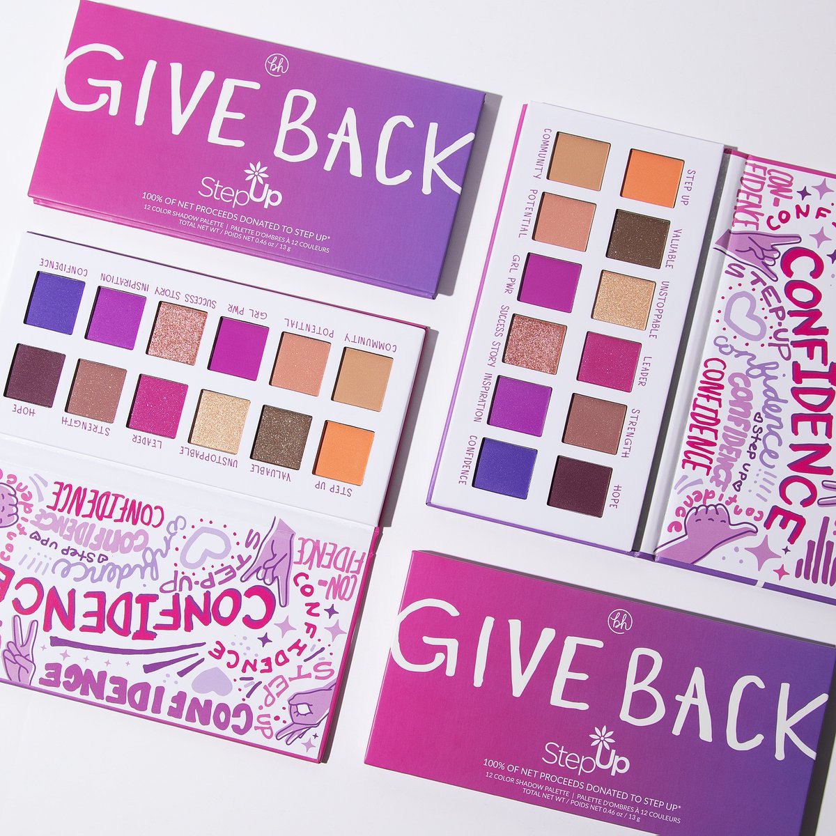 bhcosmetics's tweet image. Did you hear?! We've partnered with Step Up Women's Network on our NEW Give Back Step Up - 12 Color Shadow Palette🧡100% of net proceeds from this palette will be donated to Step Up, helping teen girls in underserved communities fulfill their potential💜bit.ly/3kURr8E