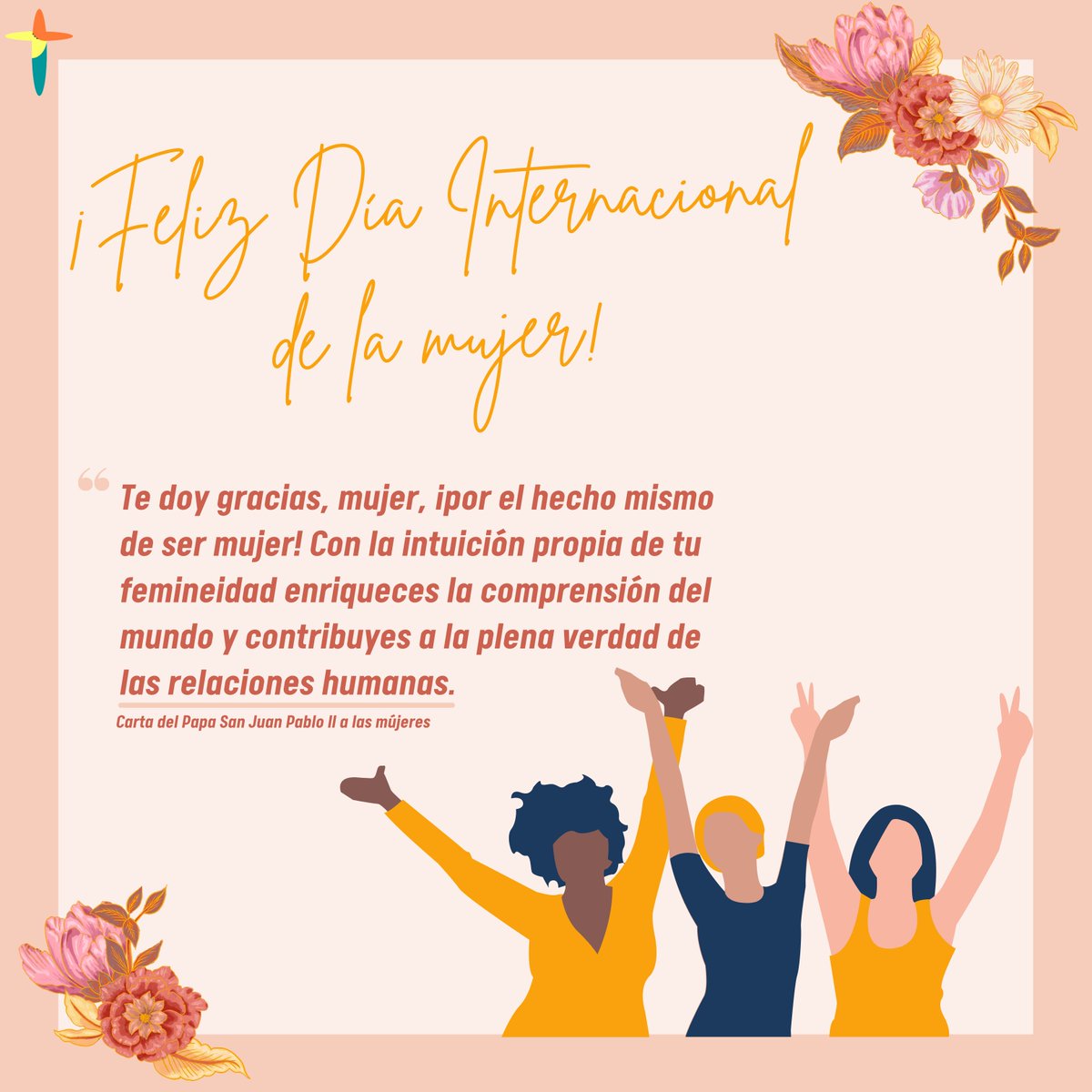 pjdponce's tweet photo. Damos gracias a Dios por cada una de ustedes, por enriquecer el andar de la vida. Gracias por ser #Luz, #Valentía y #Corazón. 🙏💟 #PJDPonce #8MPR #8M2021 https://t.co/akzB3GXMX2