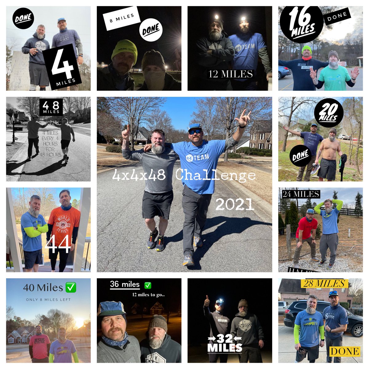 olivesandpie's tweet image. Challenging yourself is a good thing sometimes. Completed the 4x4x48 with @Mike_Morrison10 | not bad for a couple of old dudes. #bylr #4x4x48challenge #brothers