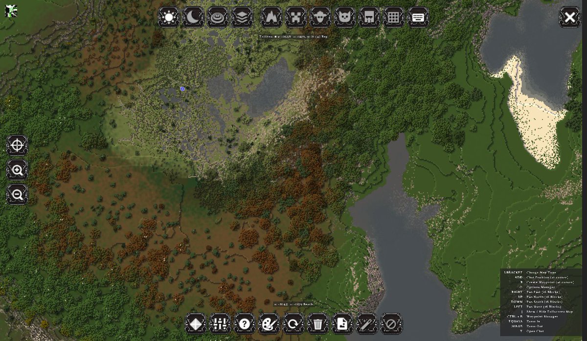Triliton's tweet photo. This is how i roll biomes. #journeymapmod @Minecraft @WorldPainter https://t.co/JDAvuUVloy