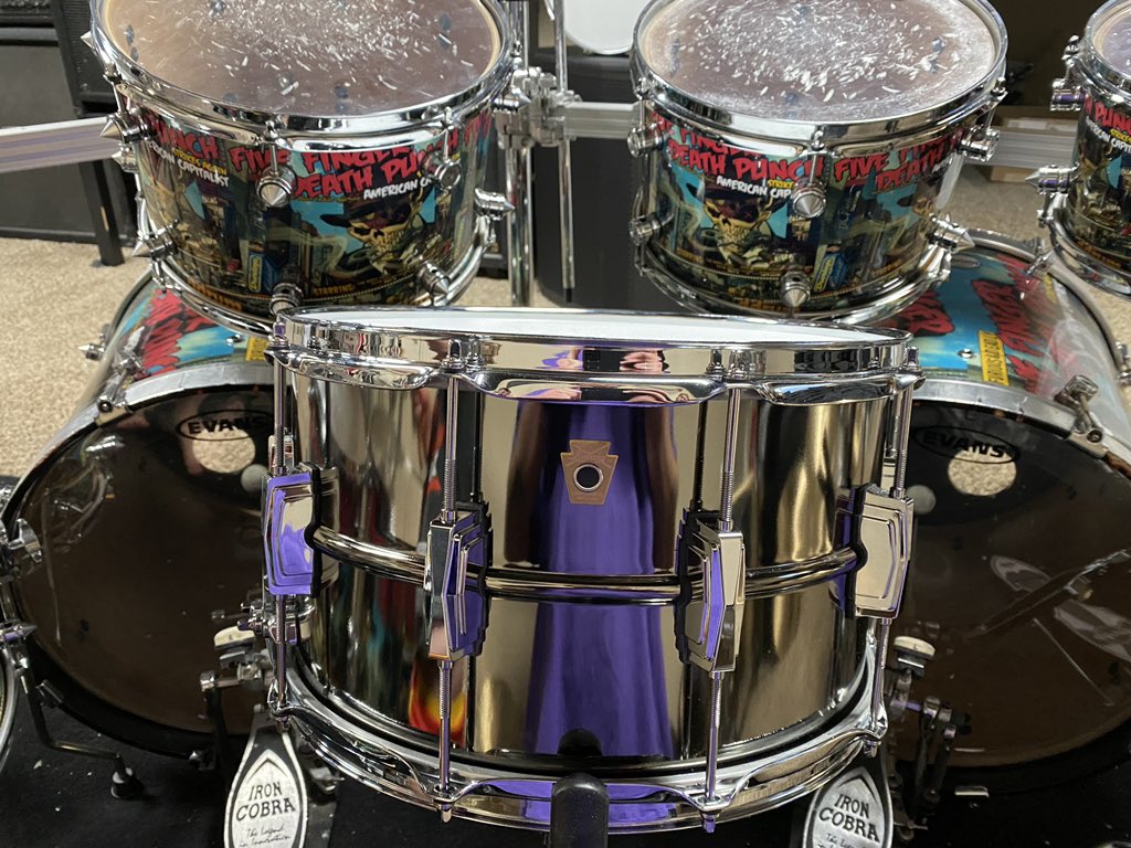 DenPercussion's tweet photo. #congrats to @kelly_morse_drummer on becoming the #proud #owner of this @LudwigDrumsHQ 14x8” Black Beauty Snare Drum! 🥁🔥 Have fun rocking out, Kelly! 👍 #denverpercussion #ludwigdrums https://t.co/wCp8rwUmX6