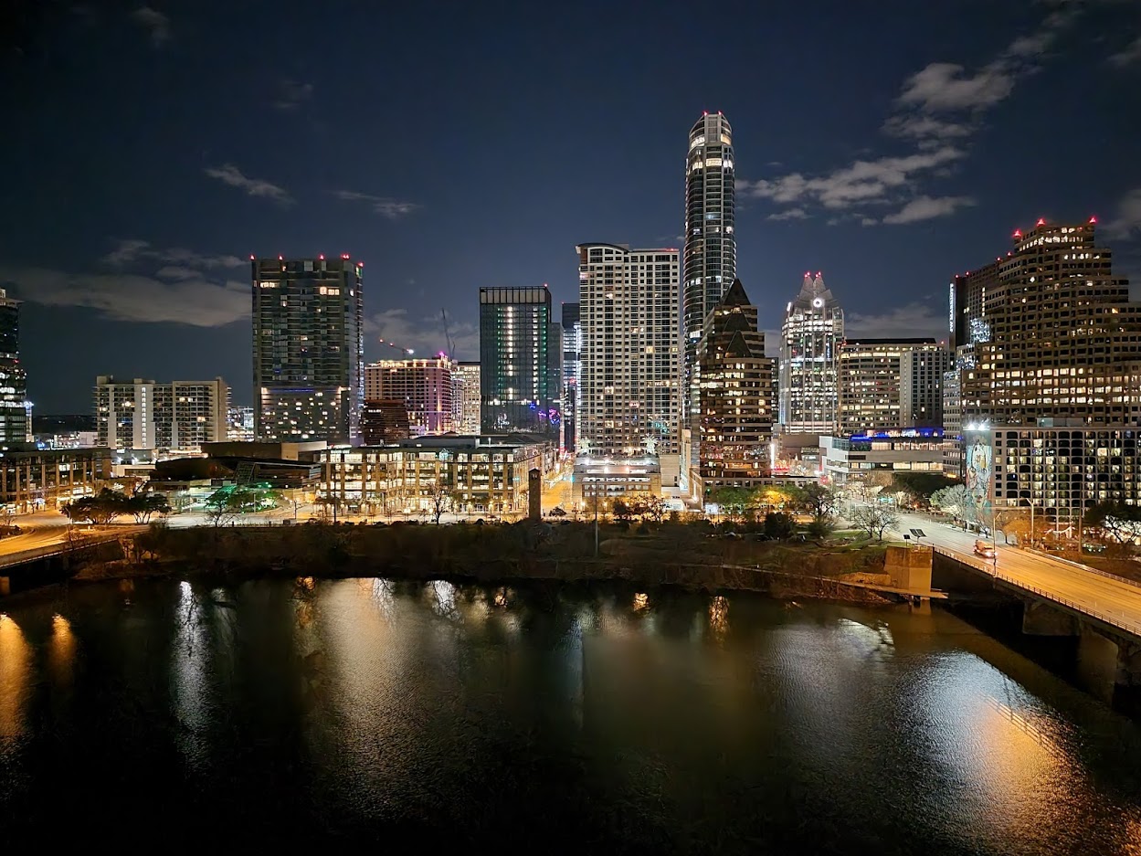 1 pic. Who wants to see more from my trip to #Austin? The #cityscape is always so pretty. Then #men were