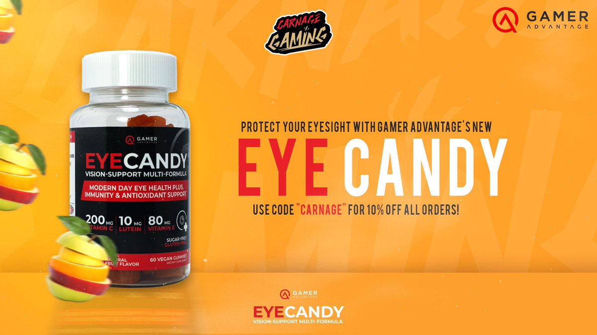Protect your eyesight, don’t let times like these where we are starring at screens all day hurt you. 

Secure your <a href="/GamerAdvantage/">Gamer Advantage</a> Eye Candy &amp; use code Carnage for 10% OFF all your orders. Don’t let your wallet or eyes suffer, Guaranteed to enhance your game play. #EyeCandy