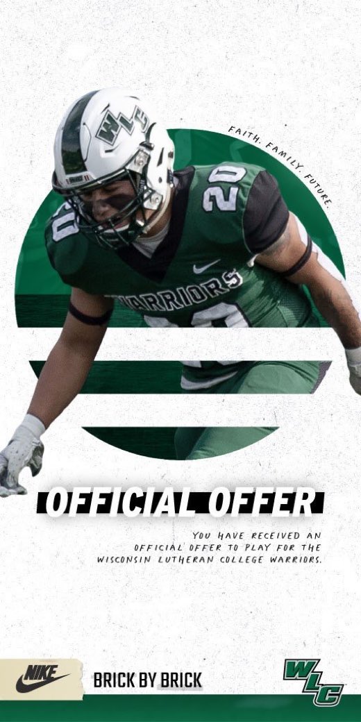 Blessed to receive an offer from WLC #BrickByBrick <a href="/WLCCoachWolf/">Cameron Wolf</a> <a href="/LilElmFootball/">Little Elm Football</a>