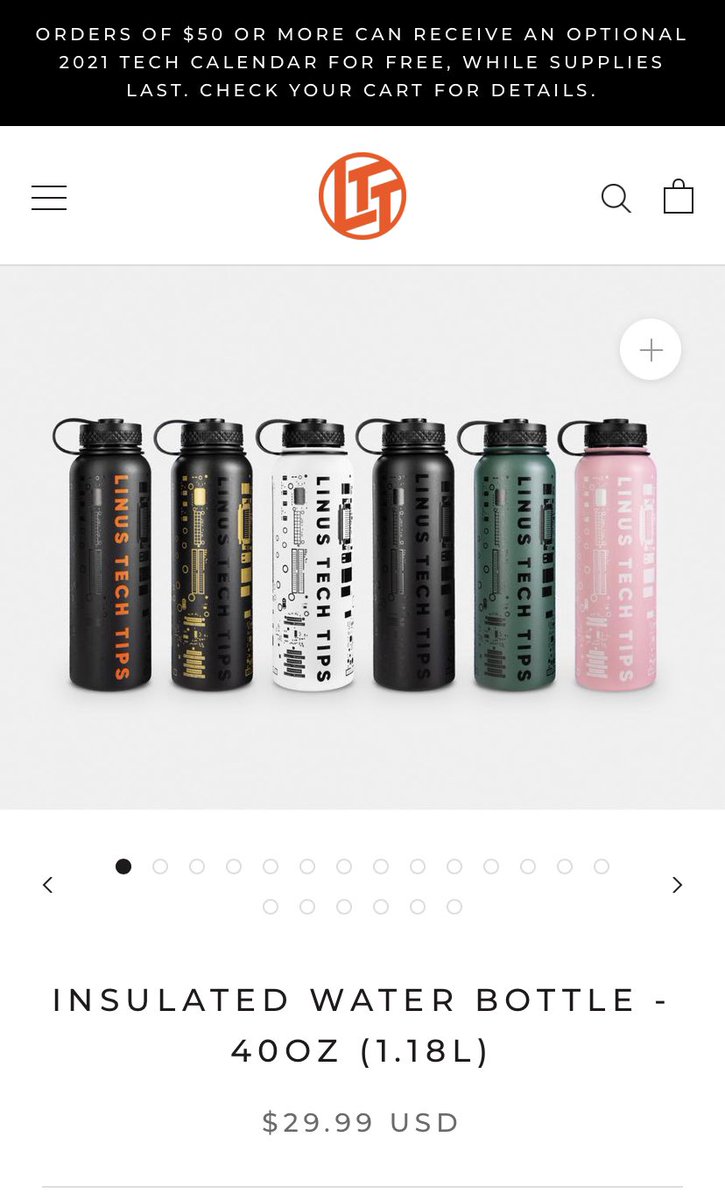 lessdreambottle's tweet photo. Linus Tech Tip insulated bottles cost less than a Dream water bottle https://t.co/buDllV35Rz