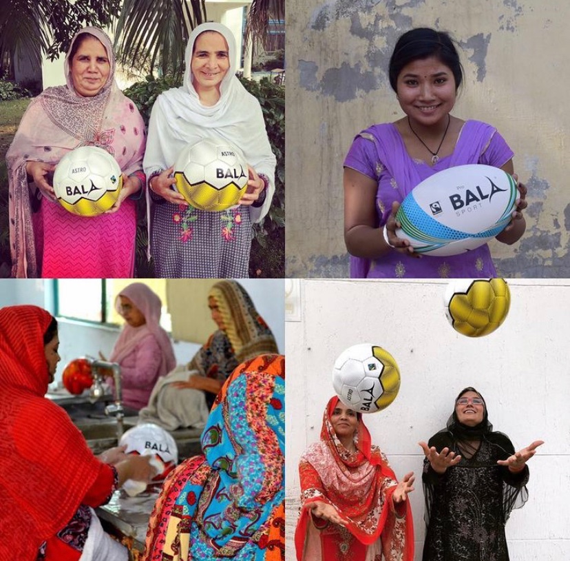 On #internationalwomensday2021 we celebrate the dedicated women in Pakistan &amp; India who hand make our superb #Fairtrade footballs &amp; rugby balls