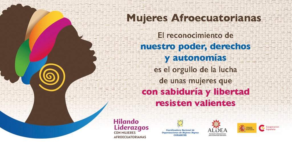 Mujeres Afro Ecuador - Conamune Nacional tweet media