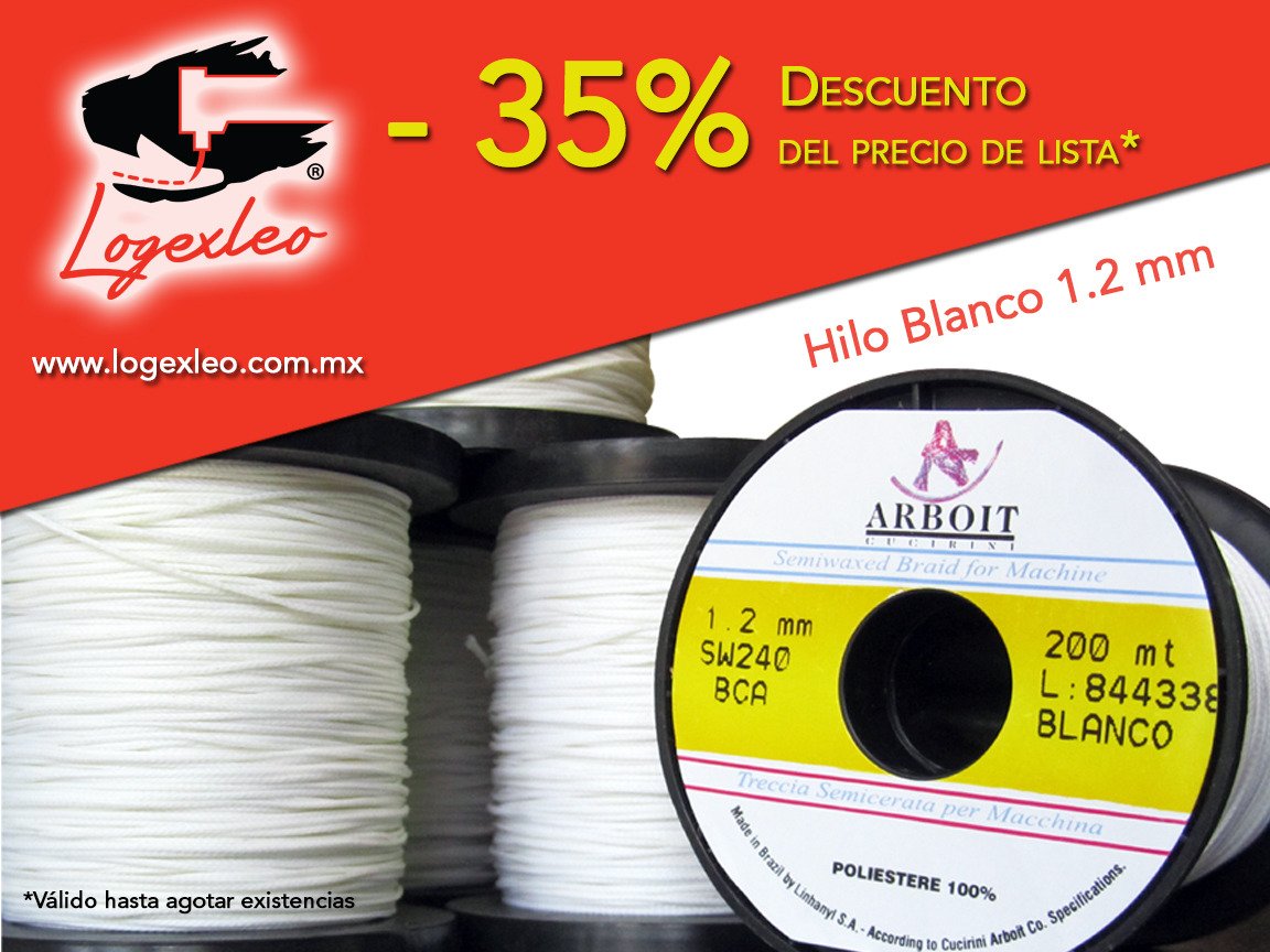 Logexleo's tweet photo. #ARBOIT Precio especial en los colores Blanco y Paglia (Paja) de hilo trenzado semiencerado en calibre 1.2 milímetros, para costura a mano y en máquina.

Solicita una cotización vía mensaje directo.

#hilos #semiwaxed #semicerata #treccia #ciucani #linhas #threads #footwear https://t.co/zzaA0f3Es1