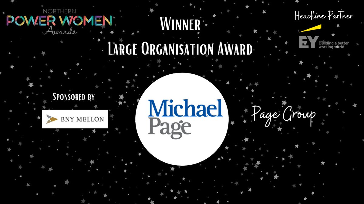 wearepower_net's tweet photo. π
AWARDS ANNOUNCEMENTπ
The winner for #LargeOrganisation at #NPWAwards sponsored by @BNYMellon:
Page Group | @MichaelPageUK ππ
Congratulations! π« https://t.co/Jyhxea4R62