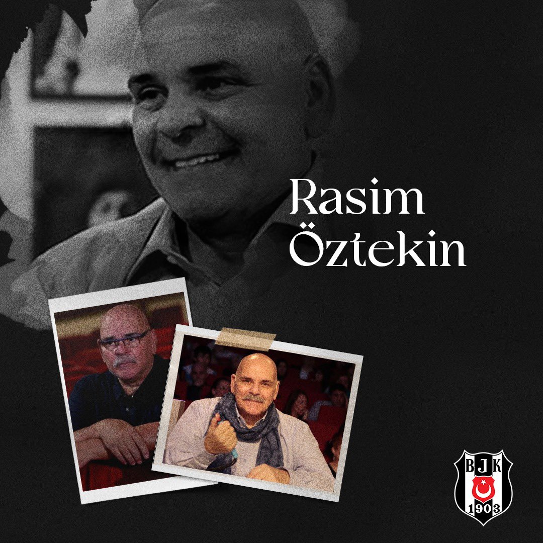 Besiktas's tweet photo. Değerli sanatçı Rasim Öztekin’in vefat ettiğini büyük bir üzüntüyle öğrenmiş bulunuyoruz.

Merhuma Allah'tan rahmet; ailesine, sevenlerine ve sanat dünyasına başsağlığı dileriz. https://t.co/fRXDwe42IZ