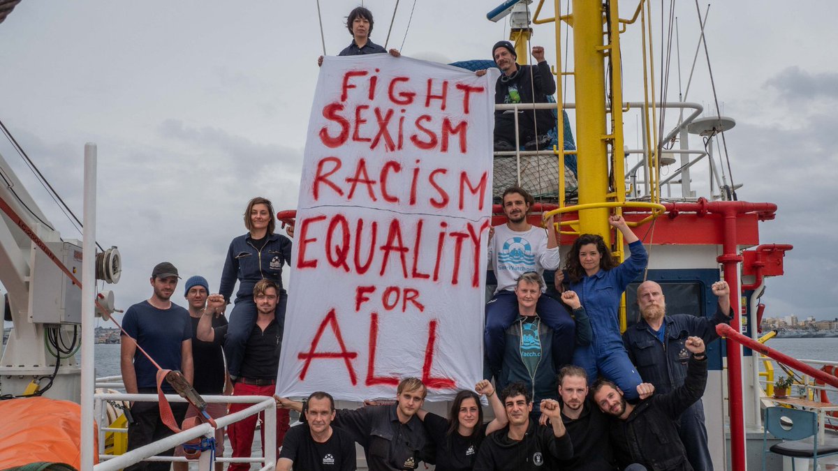 March 8 - A day to fight for equality and fundamental rights for female, lesbian, inter, non-binary, trans*, agender people (FLINTA*). Especially with those who are forced to flee in search of a better life. #InternationalWomensDay