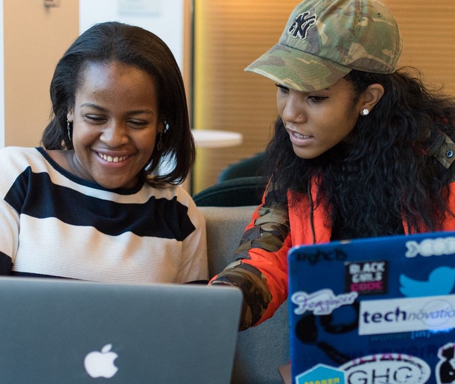 technovation's tweet photo. Thank you to every girl who challenges herself in our programs and to every woman (mentor, parent, ambassador, aunt, cousin, etc.) who supports them. 💛 
This day is for you! 🌟 
Happy #InternationalWomensDay! 
#IWD2021 #STEM #WomeninSTEM https://t.co/fjkqYqw67w