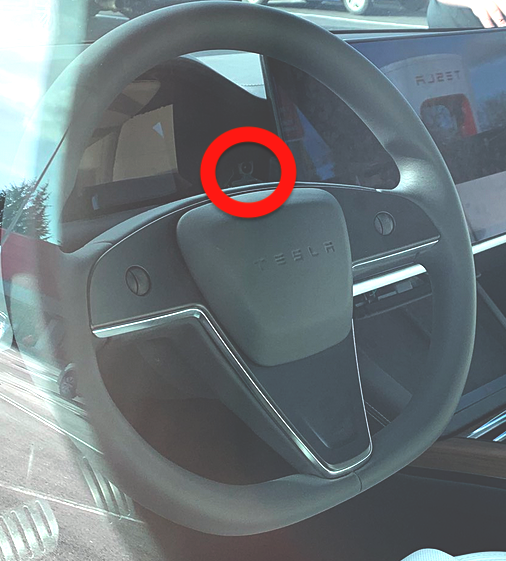 kyle_papili's tweet photo. Possible driver monitoring system spotted?? #tesla #modelsrefresh @Teslarati @teslaownersSV @DirtyTesla @brandonee916 @greentheonly https://t.co/CIzs84c91l