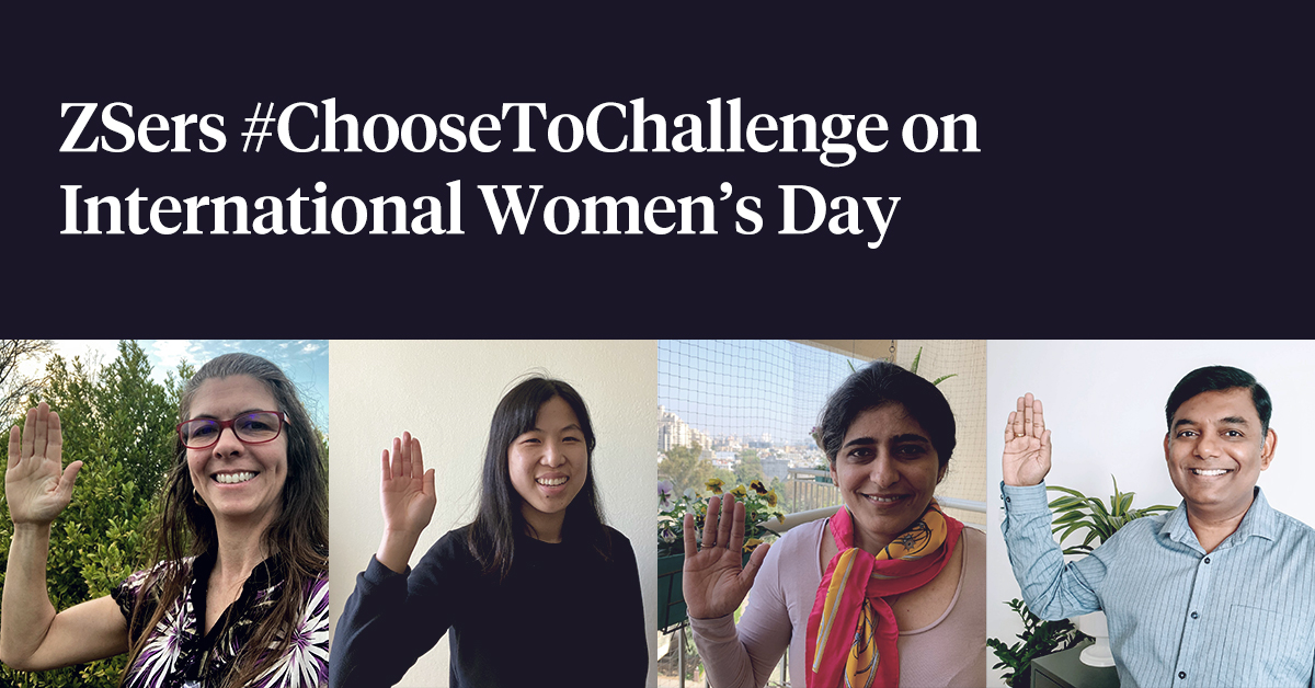 Happy #internationalwomensday! Many ZSers around the world #ChooseToChallenge unconscious bias and actions for #IWD2021. Read more: bit.ly/30l0wy3