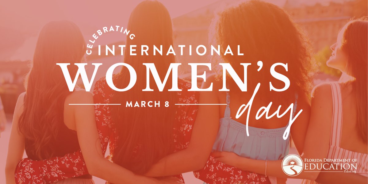 Florida Department of Education (@educationfl) on Twitter photo Today on #InternationalWomensDay, we celebrate the incredible contributions of women throughout history- especially our thousands of dedicated female educators and hardworking female students. Today on #InternationalWomensDay, we celebrate the incredible contributions of women throughout history- especially our thousands of dedicated female educators and hardworking female students.