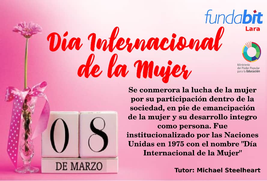 #8Mar La Zona Educativa #Lara felicita a la mujer en su rol docente, administrativa, obrera, madre cocinera, trabajadora del <a href="/IpasmeOficial/">Ipasme Oficial</a>, <a href="/fede_lara2017/">Gustavo Moreno</a>, <a href="/Fundabit_/">FundabitOficial</a>, @senifalara, <a href="/incesvzla/">@IncesVzla</a>, <a href="/MRobinsonLara/">Misión Robinson Lara</a>, misión Ribas y valientes mujeres del @MPPEDUCACION.