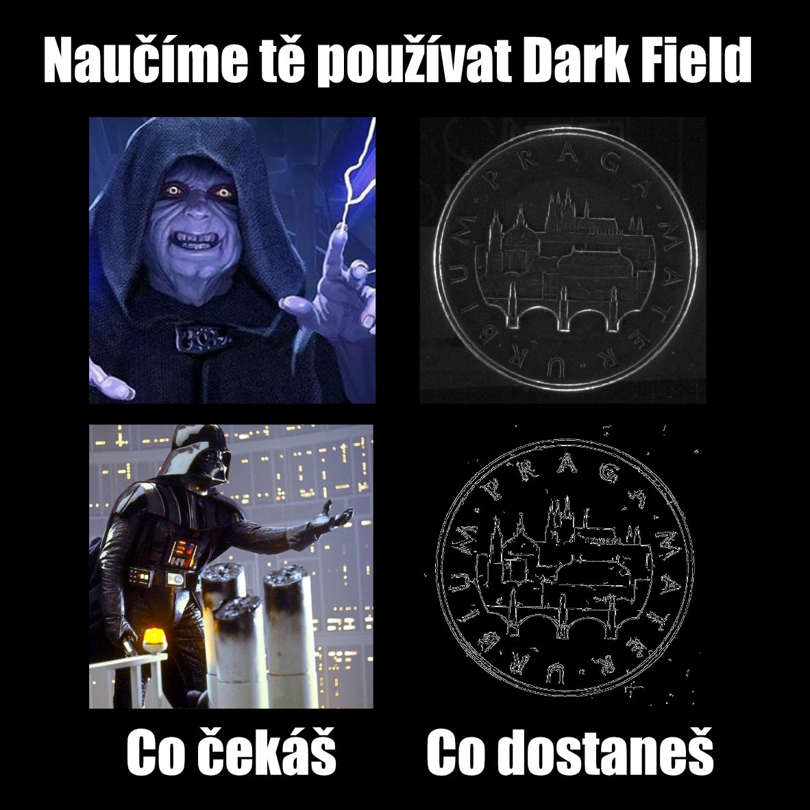 Věděli jste, že pokud chcete na snímku zvýraznit obrysy, je potřeba kolem objektu vytvořit tzv. Dark Field? V Laboratoři inteligentních systémů si můžete nejen tento způsob zpracování obrazu vyzkoušet. Více na FB IT MENDELU. #darkfield #computervision #itmendelu #mendelu