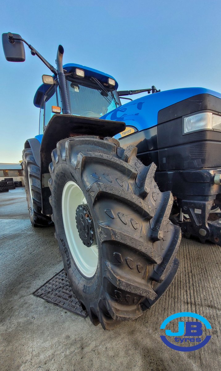 New set of #kleber on this #classic #newholland TM155

580/70 R38 &amp; 480/70 R28 

Give us a call to discuss your needs 028 7964 4128

#jbtyres #kleber #fitker #cashback #excelagridealer #newboots #tyresolutions #springwork #farming #agri #agriculture