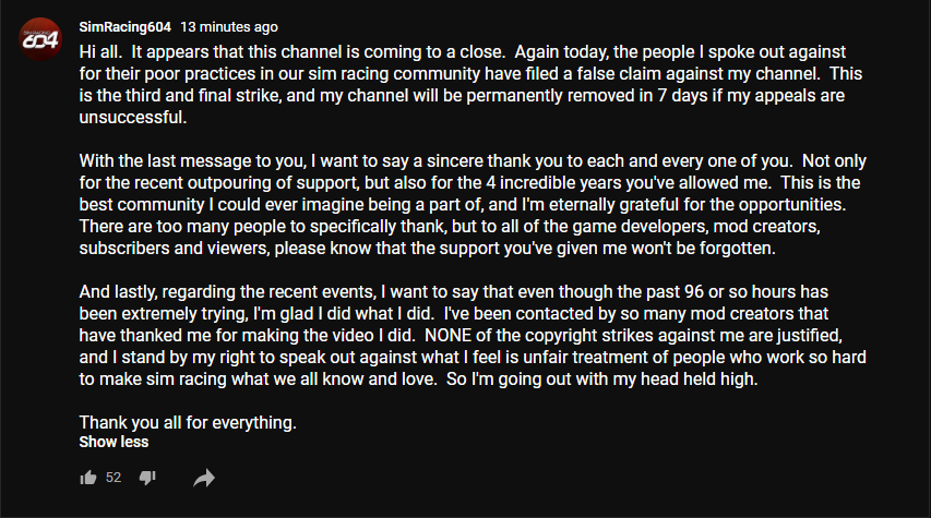 This is appalling. <a href="/YouTube/">YouTube</a> <a href="/YouTubeCreators/">YouTube Creators</a> this is something that you NEED to look into. Inaction here will set a truly unsettling precedent.