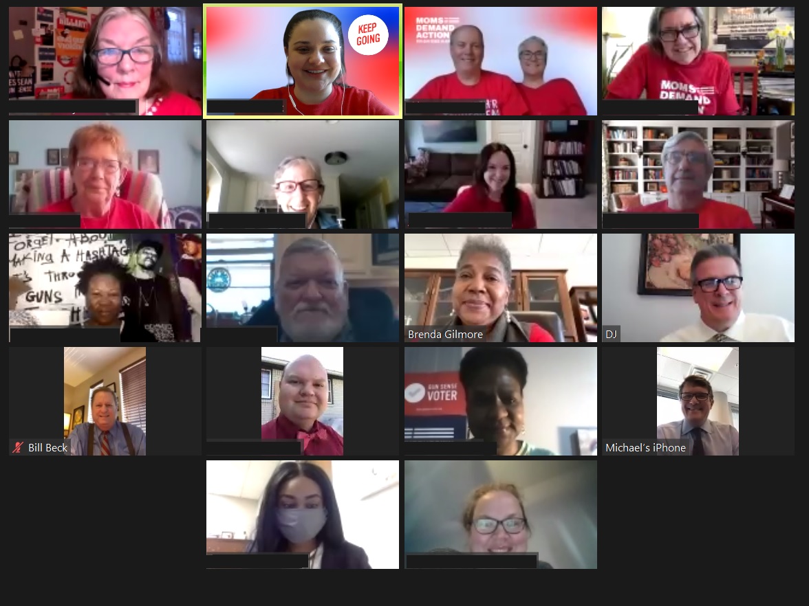 I’m spending Advocacy Week with my fellow <a href="/MomsDemand/">Moms Demand Action</a> volunteers meeting virtually with our lawmakers. Always nice talking to those who suport common-sense gun safety legislation. <a href="/SenatorGilmore/">Senator Brenda Gilmore</a> <a href="/beckfortn/">Bill Beck</a> <a href="/RepMikeStewart/">Mike Stewart</a> <a href="/dsjernigan/">Darren Jernigan</a> 
#TNleg #MomsAreEverywhere