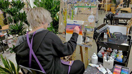 Kim_ByTaehyung_'s tweet photo. Jungkook's Log | #For_ARMY💜
로부터 온 마스터피스🐰🎨
#painted_by_JungKook #보랏빛_꽃잎 #천재만재
#BTS_BE #방탄소년단 @BTS_twt https://t.co/FlFxmjsUc0