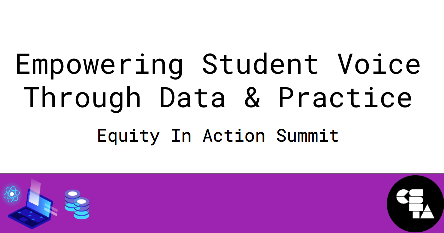 Art Lopez (@artlopez_cs) on Twitter photo #CSEquityinAction Another great presentation on Empowering Student Voice through Data and Practice by Jacki Corricelli! <a href="/csteachersorg/">CS Teachers Association (CSTA)</a> <a href="/CSTASanDiego/">Computer Science Teachers Association San Diego</a> <a href="/CSforCA/">CSforCA</a> #CSEquityinAction Another great presentation on Empowering Student Voice through Data and Practice by Jacki Corricelli! <a href="/csteachersorg/">CS Teachers Association (CSTA)</a> <a href="/CSTASanDiego/">Computer Science Teachers Association San Diego</a> <a href="/CSforCA/">CSforCA</a>