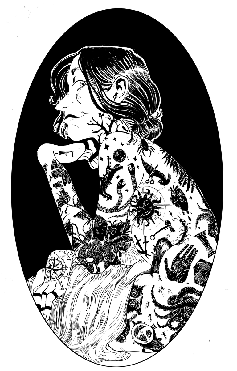 #faceyourlineart honestly, my pieces usually look their best as just line art, lol. I have the most fun when I'm inking. 