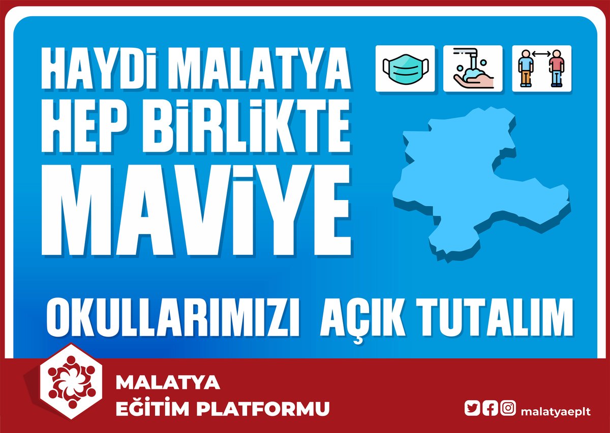 Haydi Malatya Hep Birlikte Maviye
#haydimalatyahepbirliktemaviye