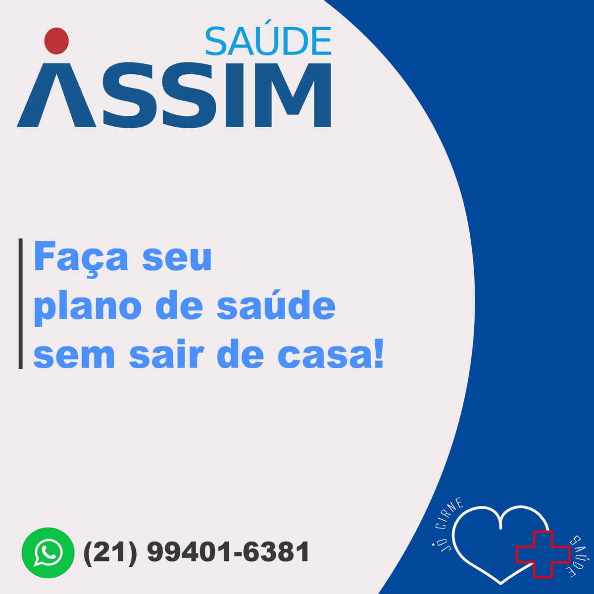 jocirnesaude's tweet photo. Ampla rede de #atendimentomédico e #odontológico. Com o Grupo #AssimSaúde você pode optar pelos seguintes planos: 

🔹Familiar 
🔹Individual 
🔹Coletivo Empresarial
🔹Coletivo por Adesão 
🔹DentSIM. 

Envie uma mensagem para tirar suas dúvidas. Será um prazer lhe atender ☺️ https://t.co/DvCpVV649o