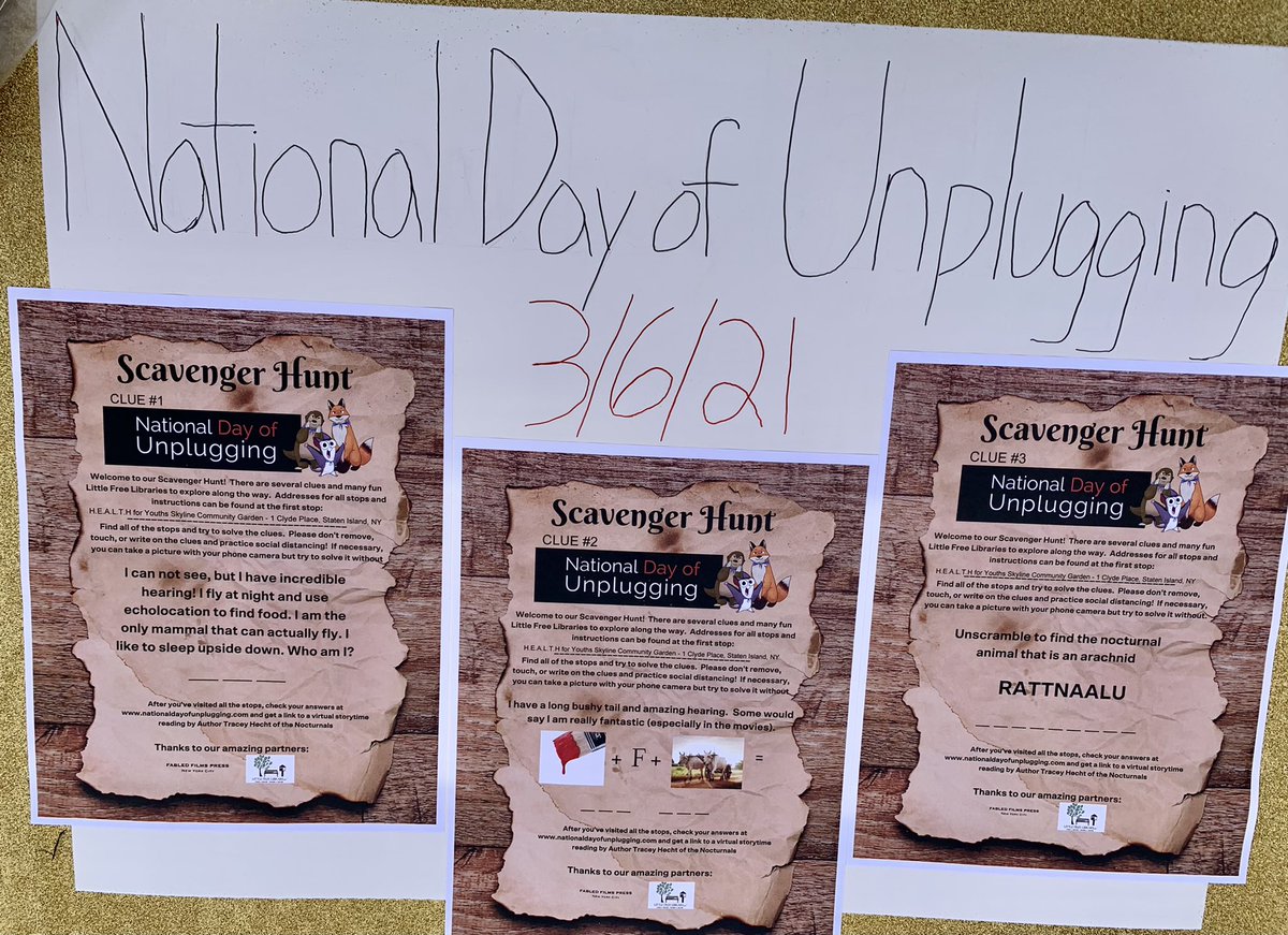 GiftofL's tweet photo. My granddaughter and I joined the @TeamNDU #NationalDayOfUnplugging  2021-Scavenger Hunt on #statenisland today! She is a member of the @ncnwsi Youth Council. @fabled_films @ByfieldDr @GiftofL @mnmeyers https://t.co/bH8vfuzEyt