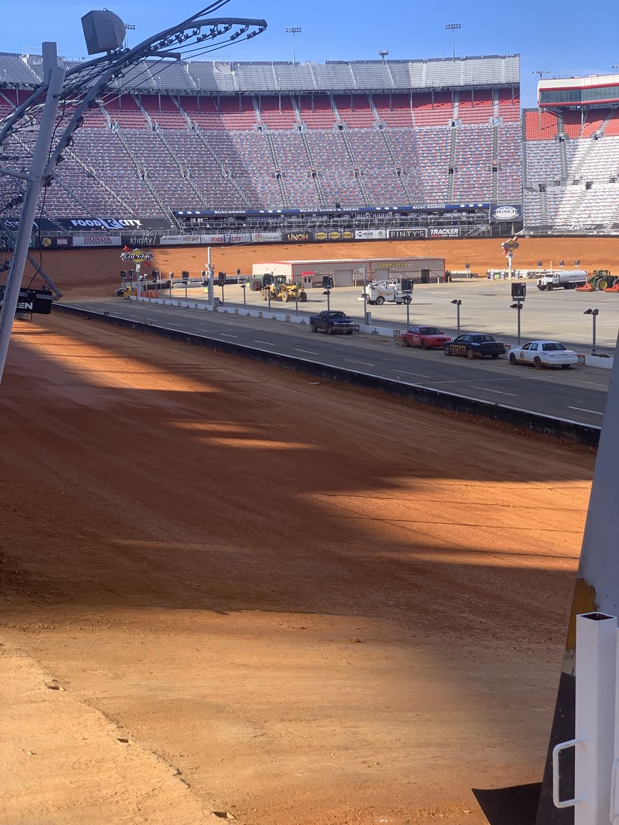 RT @GregIsaacsLaw: I spy the iconic Bristol Motor Speedway transforming into a dirt track.... wtf https://t.co/byX7aX5Iyv