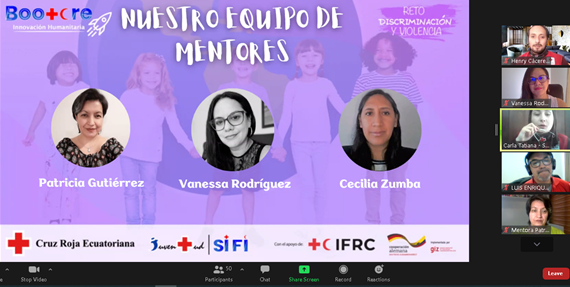 rodriguezvane's tweet photo. Me siento súper honrada🤓 de poder ser mentora de los jóvenes voluntarios de la @cruzrojaecuador  en el  #BOOTCRE reto Discriminación y Violencia 🤩🤩  @escuelagob_ide https://t.co/91JM6y1fFd