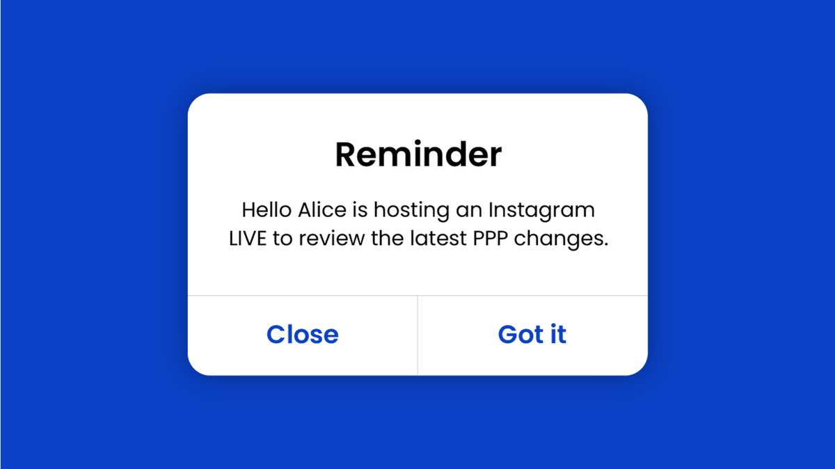 You have questions about the recent changes to the Payment Protection Program (#PPP) and how your small business may be impacted, so we’re going LIVE with answers! Join Hello Alice team members for an Instagram Live event (on Instagram Stories) at 5 p.m. CT on Monday, March 8!