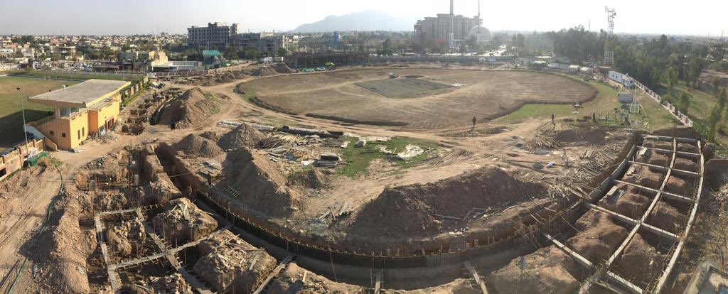 developingpak's tweet photo. Construction of #Peshawar’s second International Cricket Stadium swiftly progressing. Cricket ground in #Hayatabad Sports Complex will host International and #PSL matches in near future along with Arbab Niaz Cricket Stadium

#KPK #KhyberPakhtunkhwa #KP #Pakistan 🇵🇰🇵🇰 https://t.co/lw3UsSkIKa