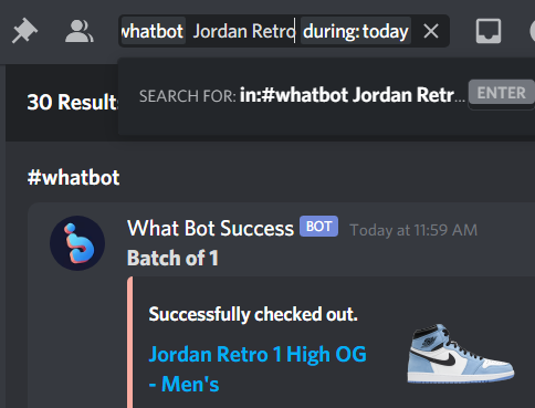 whatbot sneaker bot