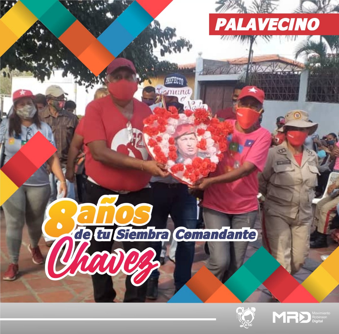 PalavePSUV's tweet photo. #06Mar Así conmemoramos la Siembra de nuestro Comandante Eterno Hugo Rafael Chávez.F, en el Municipio Palavecino. Llenos de sentimientos y entrega a su legado. @PartidoPSUV @MirnaT_Vies @dcabellor @NicolasMaduro @GuedezDerby @PalavecinoAlcd @ https://t.co/XiIqOm1YVG