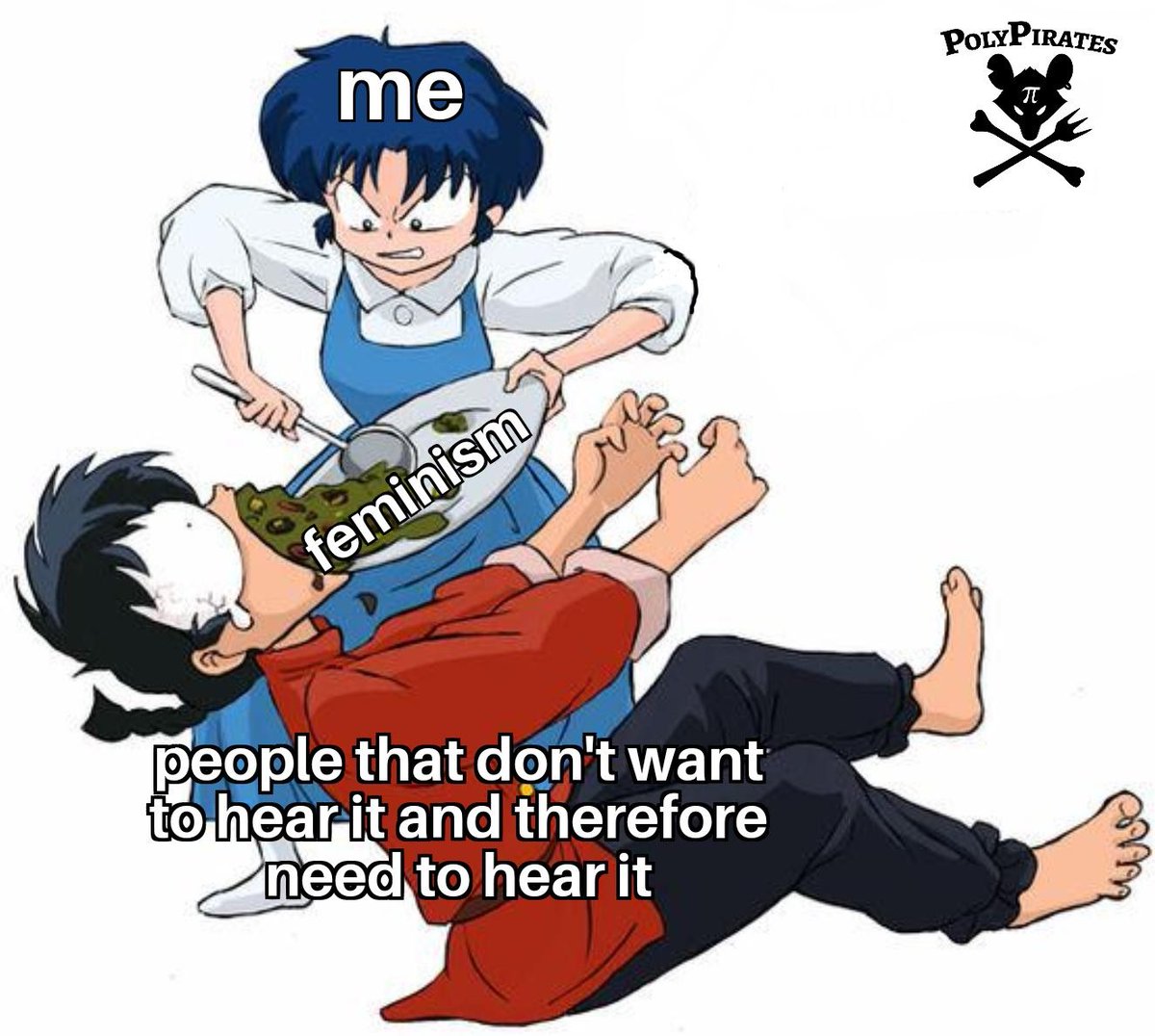 Polyam_Pirates's tweet photo. In case you weren't sure about my stance.
#memes #polypirates #feminism #feminismmemes #ranma #unrelatedhashtag https://t.co/QOF20zsPnW