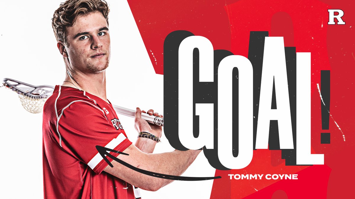 RUmlax's tweet image. GOAL! | 9:32 Tommy Coyne #RUMLax

RU 10
 M 5