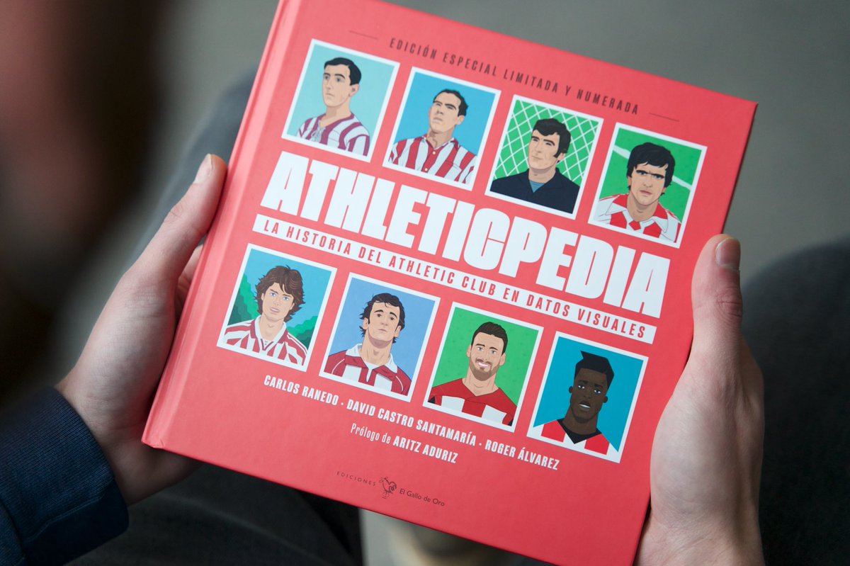 DatAthle's tweet photo. ¡ATENCIÓN!  Ya está aqu�� la ATHLETICPEDIA, toda la historia de nuestro Athletic contada con datos visuales.👏

Proyecto de @carlosranedo , con las ilustraciones de @davidcastrosta y los datos de esta cuenta. 🤗

¡Y con prólogo del gran @AritzAduriz11 ! 🙌

#Athleticpedia https://t.co/pXITJEpbft