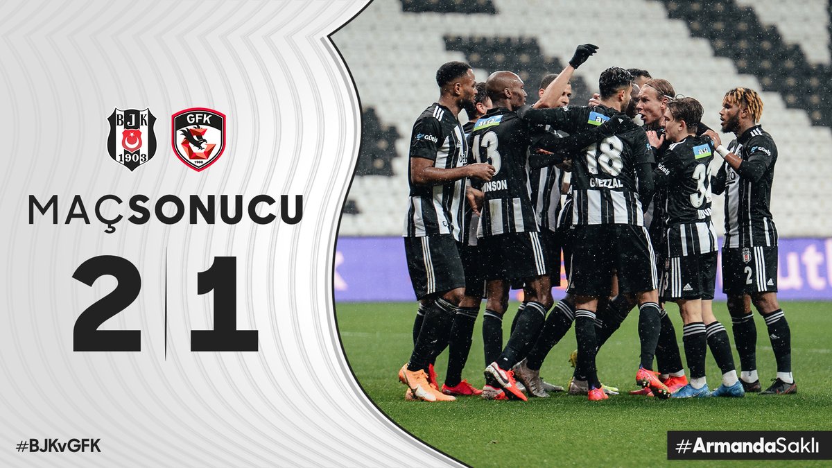 Evimizde Gaziantep FK'yı 2-1 mağlup ediyoruz. 💪🦅

#BJKvGFK | #ArmandaSaklı