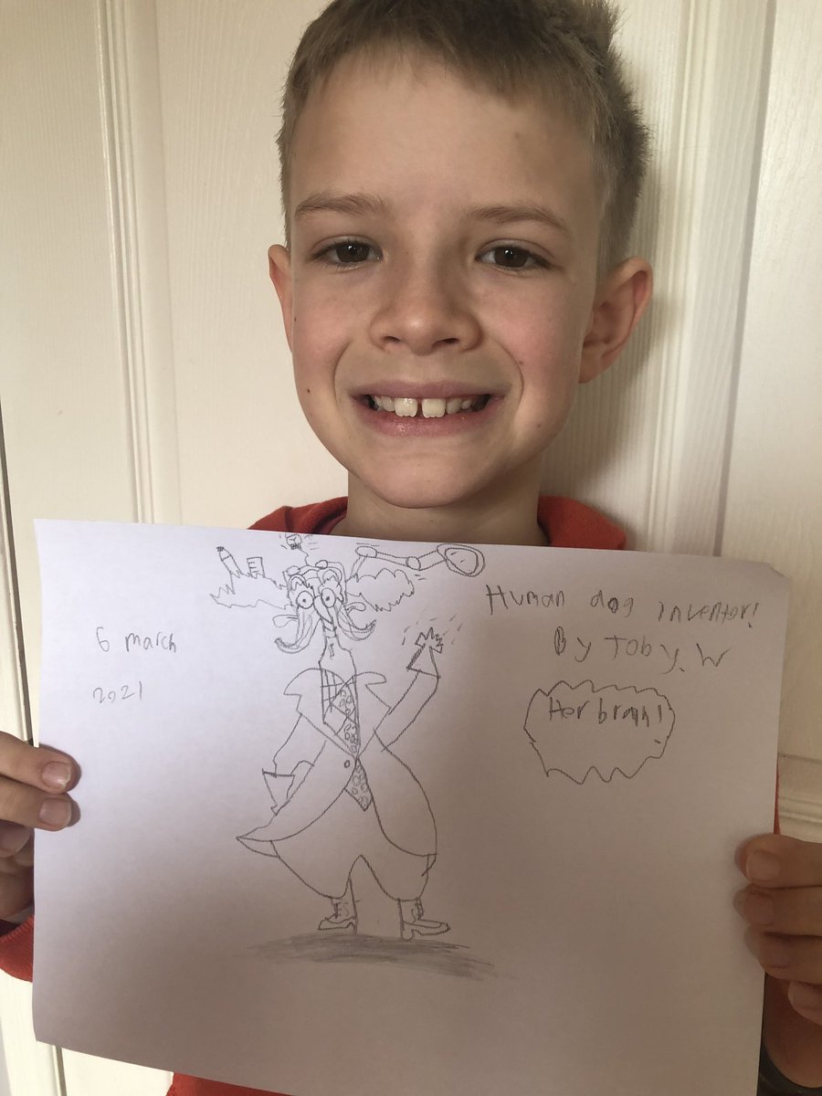 This week’s #DrawAlongALenton @StevenLenton by Toby. Questions: what pens do you use to illustrate and did you go to university to learn how to draw?!