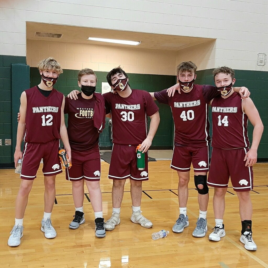 We only had five players today and grinders out a 19 point freshman basketball victory! So proud of them! ⁦<a href="/wpanthersports/">Western Panthers</a>⁩ ⁦@WesternBoysBB⁩