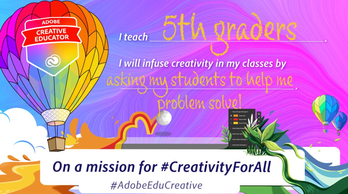 #CreativityForAll #AdobeEduCreative 💻💡🤔